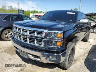 2015 Chevrolet Silverado 1500 LTZ with VIN 3GCUKSEC5FG317867, listed as a Copart auction lot 50951014 with 132,861 mi miles and Salvage Title. Bid and sale history available at carsss.com. Image 1.