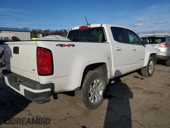2022 Chevrolet Colorado 4WD LT with VIN 1GCGTCEN9N1284354, listed as a Copart auction lot 42411565 with 25,136 mi miles and Salvage Title. Bid and sale history available at carsss.com. Image 3.