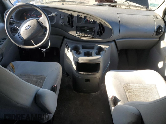 2005 Ford Econoline Cargo with VIN 1FTNE24L35HA02728, listed as a Copart auction lot 49546295 with 154,207 mi miles and Clean Title. Bid and sale history available at carsss.com. Image 8.