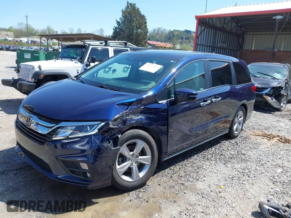 2019 Honda Odyssey EX-L with VIN 5FNRL6H78KB124346, listed as a IAAI auction lot 41977283 with 83,054 mi miles. Bid and sale history available at carsss.com. Image 17.