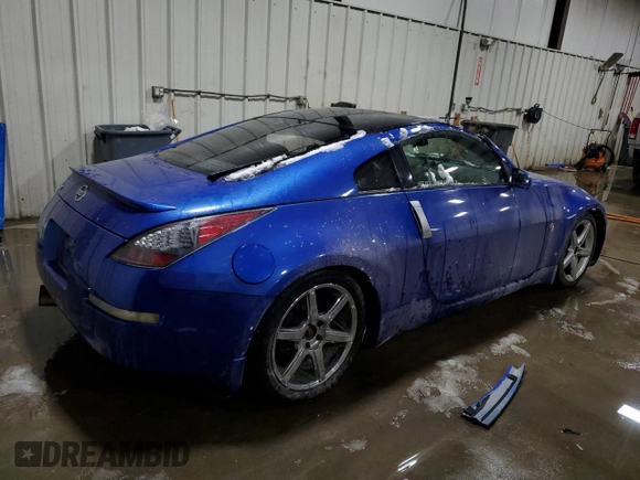 2005 Nissan 350Z Touring with VIN JN1AZ34D15M601512, listed as a Copart auction lot 41463465 with 75,105 mi miles and Salvage Title. Bid and sale history available at carsss.com. Image 3.