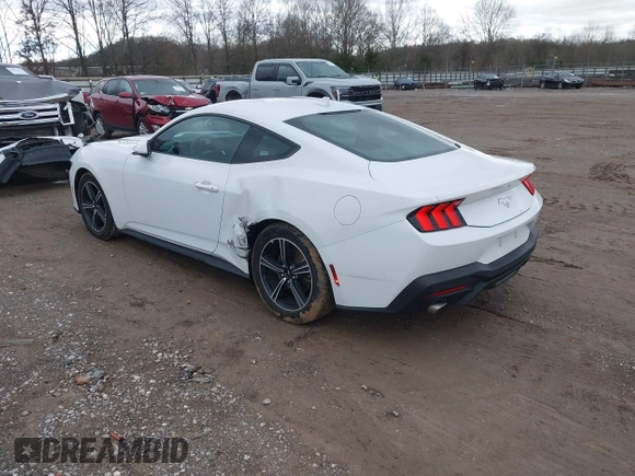 2024 Ford Mustang EcoBoost with VIN 1FA6P8TH6R5106965, listed as a IAAI auction lot 41572551 with 25,474 mi miles. Bid and sale history available at carsss.com. Image 3.