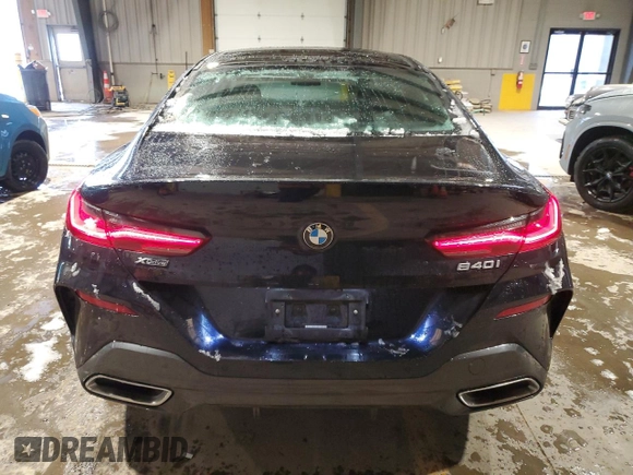 2022 BMW 8 Series 840i with VIN WBAGV4C08NCJ12339, listed as a Copart auction lot 86587434 with 35,106 mi miles and Salvage title. Bid and sale history available at DreamBid. Image 6.