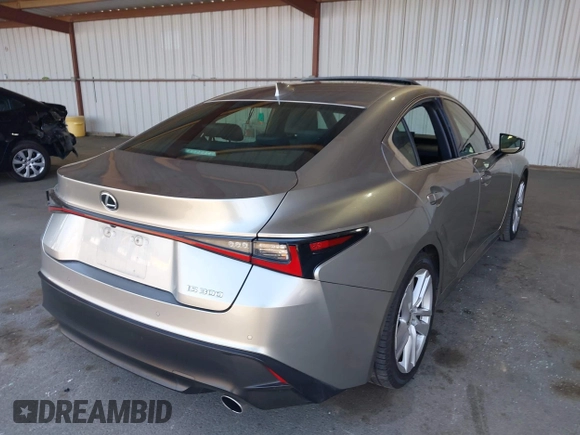 2021 Lexus IS 300 with VIN JTHCA1D20M5112820, listed as a IAAI auction lot 42147803 with 157,042 mi miles and . Bid and sale history available at DreamBid. Image 4.