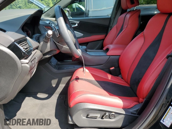 2023 Acura RDX w/A-Spec Package with VIN 5J8TC2H68PL021729, listed as a Copart auction lot 79398404 with 3,493 mi miles and Salvage title. Bid and sale history available at DreamBid. Image 7.