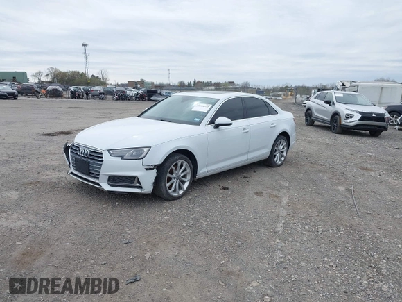 2019 Audi A4 Premium with VIN WAUGMAF48KA061335, listed as a IAAI auction lot 41275476 with 82,853 mi miles and . Bid and sale history available at DreamBid. Image 2.