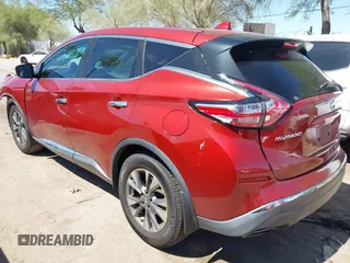 2017 Nissan Murano Platinum with VIN 5N1AZ2MGXHN138149, listed as a IAAI auction lot 42328664 with 93,658 mi miles and . Bid and sale history available at DreamBid. Image 3.