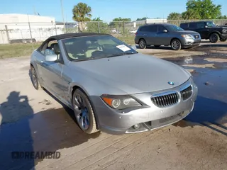 2006 BMW 6 Series 650Ci with VIN WBAEK13446CN77929, listed as a IAAI auction lot 41853425 with 133,515 mi miles. Bid and sale history available at carsss.com. Image 6.