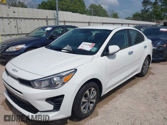 2023 Kia Rio S with VIN 3KPA24AD4PE528715, listed as a IAAI auction lot 41912848 with 11,546 mi miles. Bid and sale history available at carsss.com. Image 6.