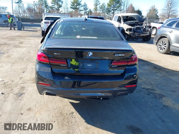 2023 BMW 5 Series 540i xDrive with VIN WBA73BJ02PWY04028, listed as a IAAI auction lot 41327638 with 7,610 mi miles and . Bid and sale history available at carsss.com. Image 16.