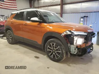 2022 Chevrolet TrailBlazer ACTIV with VIN KL79MVSL8NB073397, listed as a Copart auction lot 42152135 with 23,910 mi miles and Salvage Title. Bid and sale history available at carsss.com. Image 4.