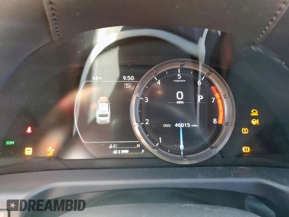 2019 Lexus ES with VIN 58ABZ1B18KU011919, listed as a Copart auction lot 49917705 with 46,015 mi miles and Salvage Title. Bid and sale history available at carsss.com. Image 9.