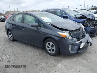 2013 Toyota Prius One with VIN JTDKN3DU9D5607855, listed as a IAAI auction lot 41728716 with 123,643 mi miles. Bid and sale history available at carsss.com. Image 1.