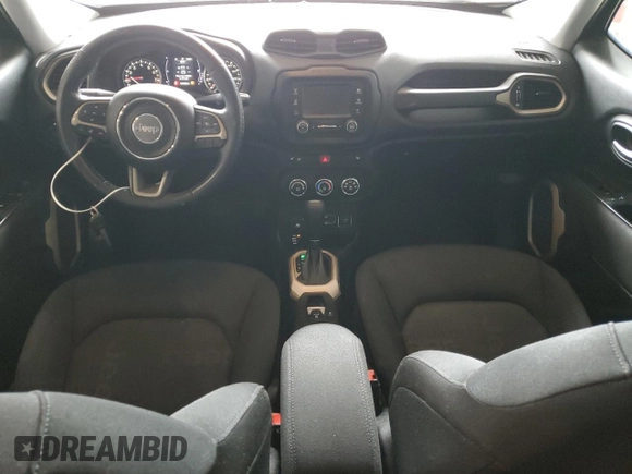 2017 Jeep Renegade Latitude with VIN ZACCJBBB2HPG45310, listed as a Copart auction lot 55949625 with 107,609 mi miles and Salvage title. Bid and sale history available at DreamBid. Image 8.