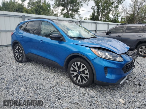 2020 Ford Escape SE Sport Hybrid with VIN 1FMCU0BZ7LUC04445, listed as a Copart auction lot 57971445 with 59,089 mi miles and Non repairable. Bid and sale history available at DreamBid. Image 4.
