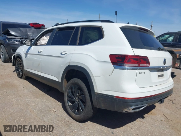 2022 Volkswagen Atlas SE with VIN 1V2JR2CA9NC542633, listed as a IAAI auction lot 41853622 with 78,261 mi miles and . Bid and sale history available at DreamBid. Image 3.