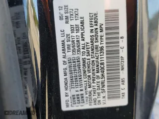 2012 Honda Odyssey EX with VIN 5FNRL5H40CB111396, listed as a Copart auction lot 45460855 with 172,393 mi miles and Salvage Title. Bid and sale history available at carsss.com. Image 15.