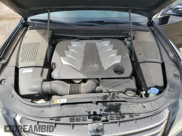 2015 Hyundai Equus Signature with VIN KMHGH4JH7FU098802, listed as a Copart auction lot 58010805 with 78,968 mi miles and Salvage title. Bid and sale history available at DreamBid. Image 11.