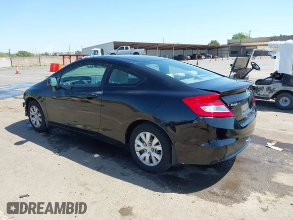 2012 Honda Civic Cpe LX with VIN 2HGFG3B50CH519325, listed as a IAAI auction lot 42084774 with 168,807 mi miles. Bid and sale history available at carsss.com. Image 3.