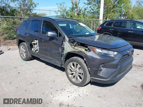 2023 Toyota RAV4 XLE Premium with VIN 2T3A1RFV7PW392991, listed as a IAAI auction lot 41740391 with 16,599 mi miles. Bid and sale history available at carsss.com. Image 1.