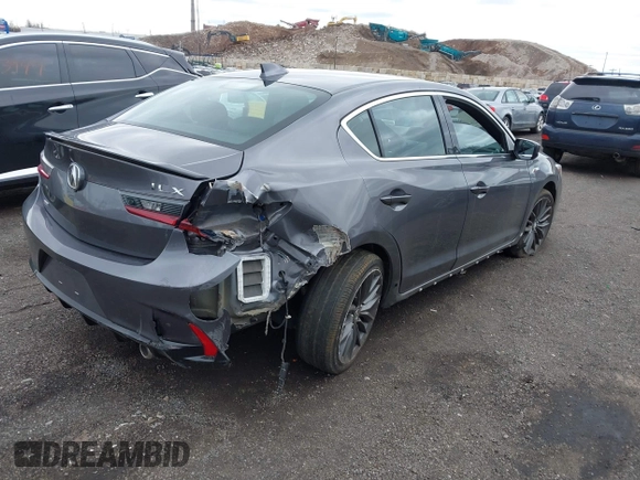 2020 Acura ILX w/Premium/A-SPEC Pkg with VIN 19UDE2F80LA012323, listed as a IAAI auction lot 41722118 with 32,325 mi miles. Bid and sale history available at carsss.com. Image 4.