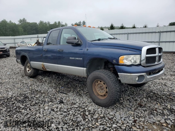 2004 Dodge Ram 2500 SLT with VIN 3D7KU28C94G207470, listed as a Copart auction lot 66588534 with 0 mi miles and Salvage Title. Bid and sale history available at carsss.com. Image 4.
