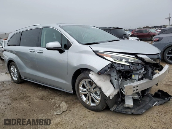 2023 Toyota Sienna Platinum with VIN 5TDESKFC6PS093059, listed as a Copart auction lot 84560654 with 19,173 mi miles and Salvage Title. Bid and sale history available at DreamBid. Image 4.