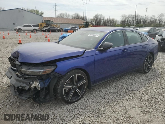 2023 Honda Accord Sport с VIN 1HGCY2F53PA061627, выставлен на аукционе Copart как лот 53447725 с пробегом 15 487 миль миль и Списание • Salvage title. История ставок и продаж доступна на DreamBid. Изображение 1.