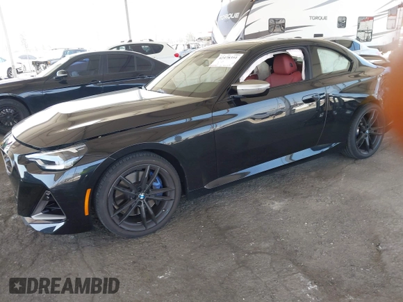 2022 BMW 2 Series M240i xDrive with VIN 3MW53CM02N8C51802, listed as a IAAI auction lot 42478351 with 16,695 mi miles and . Bid and sale history available at DreamBid. Image 2.