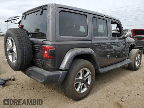 2018 Jeep Wrangler Unlimited Sahara with VIN 1C4HJXEN7JW295223, listed as a Copart auction lot 57385265 with 29,662 mi miles and Salvage title. Bid and sale history available at DreamBid. Image 3.