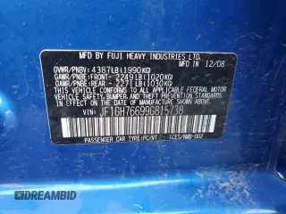 2009 Subaru WRX z VIN JF1GH76699G815738, wystawiony jako Copart lot #49355175 z przebiegiem 163 448 mil mil oraz Szkoda całkowita • Salvage title. Historia ofert i sprzedaży dostępna na DreamBid. Obrazek 12.