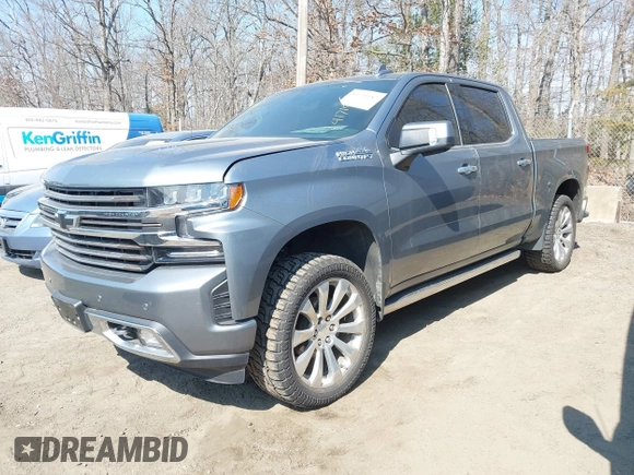 2019 Chevrolet Silverado 1500 High Country with VIN 1GCUYHEL7KZ368623, listed as a IAAI auction lot 41710087 with 101,074 mi miles. Bid and sale history available at carsss.com. Image 17.