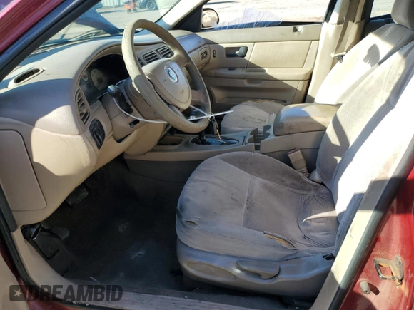 2004 Mercury Sable GS z VIN 1MEFM50U34A622220, wystawiony jako Copart lot #88674095 z przebiegiem Nie podano mil oraz Szkoda całkowita • Salvage title. Historia ofert i sprzedaży dostępna na DreamBid. Obrazek 7.