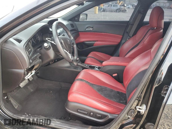 2019 Acura ILX Premium with VIN 19UDE2F82KA005694, listed as a Copart auction lot 59577855 with 75,721 mi miles and Salvage title. Bid and sale history available at DreamBid. Image 7.