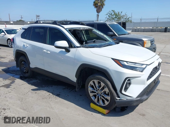 2023 Toyota RAV4 XLE Premium with VIN JTMC1RFV7PD097542, listed as a IAAI auction lot 42553650 with 45,483 mi miles and . Bid and sale history available at DreamBid. Image 1.