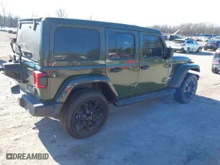 2022 Jeep Wrangler 4xe Unlimited Sahara with VIN 1C4JJXP69NW228829, listed as a IAAI auction lot 41677314 with 20,084 mi miles. Bid and sale history available at carsss.com. Image 4.