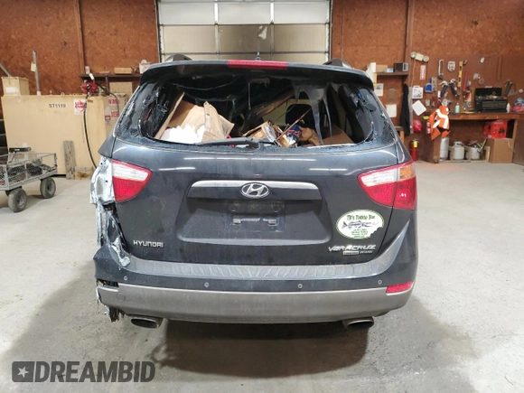 2008 Hyundai Veracruz GLS with VIN KM8NU73CX8U067309, listed as a Copart auction lot 56525995 with Not provided miles and Salvage title. Bid and sale history available at DreamBid. Image 6.
