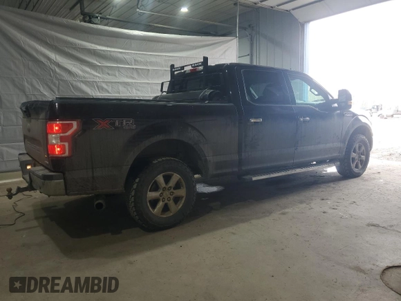 2018 Ford F-150 XL with VIN 1FTFW1EG7JFA10270, listed as a Copart auction lot 49081935 with 155,763 mi miles and Salvage Title. Bid and sale history available at carsss.com. Image 3.