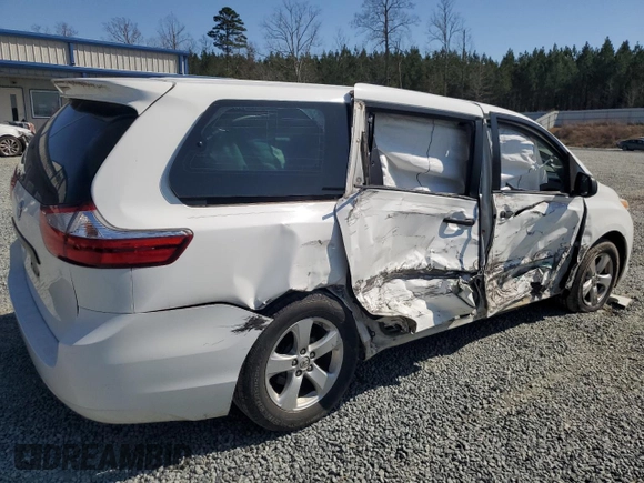 2017 Toyota Sienna L with VIN 5TDZZ3DC4HS779589, listed as a Copart auction lot 48860415 with 128,566 mi miles and Salvage Title. Bid and sale history available at DreamBid. Image 3.
