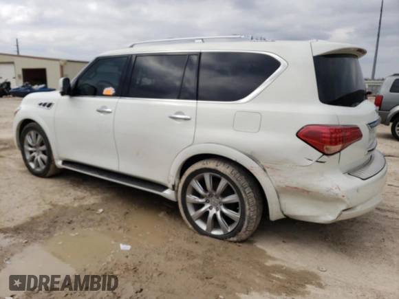 2013 Infiniti QX56 with VIN JN8AZ2NF2D9530785, listed as a Copart auction lot 41306444 with 148,029 mi miles and Salvage Title. Bid and sale history available at carsss.com. Image 2.
