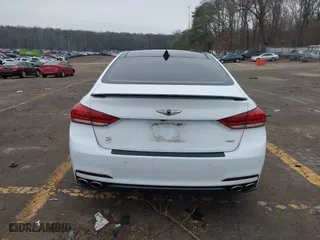 2015 Hyundai Genesis 5.0L with VIN KMHGN4JF9FU030122, listed as a IAAI auction lot 41166461 with 120,230 mi miles. Bid and sale history available at carsss.com. Image 17.