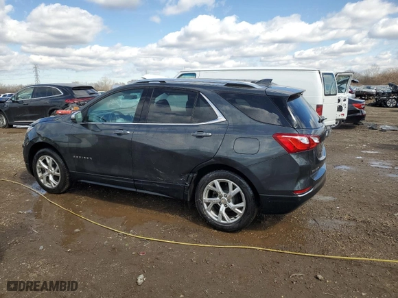 2018 Chevrolet Equinox Premier with VIN 2GNAXVEV0J6321621, listed as a Copart auction lot 50005125 with 110,061 mi miles and Salvage Title. Bid and sale history available at carsss.com. Image 2.