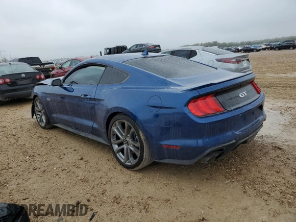 2022 Ford Mustang GT with VIN 1FA6P8CF0N5123558, listed as a Copart auction lot 83417194 with Not Provided miles and Salvage Title. Bid and sale history available at DreamBid. Image 2.