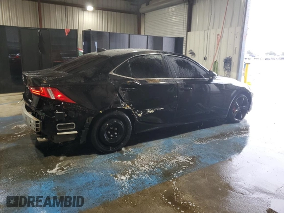 2015 Lexus IS 350 with VIN JTHBE1D23F5019809, listed as a Copart auction lot 83851034 with 109,250 mi miles and Salvage title. Bid and sale history available at DreamBid. Image 3.
