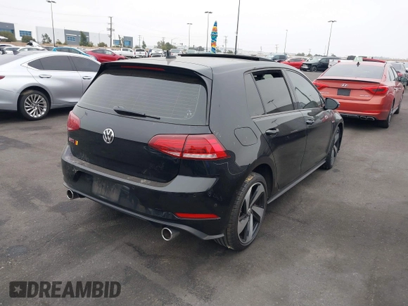 2019 Volkswagen Golf GTI S with VIN 3VW6T7AU9KM002693, listed as a IAAI auction lot 41734391 with 50,308 mi miles. Bid and sale history available at carsss.com. Image 4.