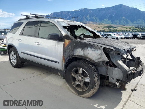 2009 GMC Acadia SLE1 with VIN 1GKEV13DX9J152858, listed as a Copart auction lot 57782464 with Not Provided miles and Salvage Title. Bid and sale history available at carsss.com. Image 4.