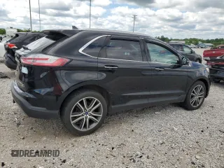 2019 Ford Edge Titanium with VIN 2FMPK4K94KBB35538, listed as a Copart auction lot 57770545 with 85,021 mi miles and Salvage title. Bid and sale history available at DreamBid. Image 3.