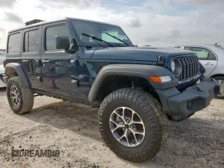 2025 Jeep Wrangler Sport with VIN 1C4PJXDN1SW508861, listed as a Copart auction lot 64277535 with Not provided miles and Salvage title. Bid and sale history available at DreamBid. Image 4.