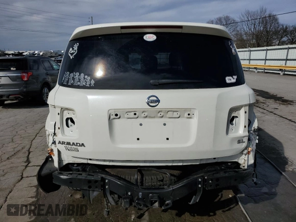 2020 Nissan Armada SL with VIN JN8AY2NC3L9618025, listed as a Copart auction lot 49819715 with 74,958 mi miles and Salvage Title. Bid and sale history available at carsss.com. Image 6.