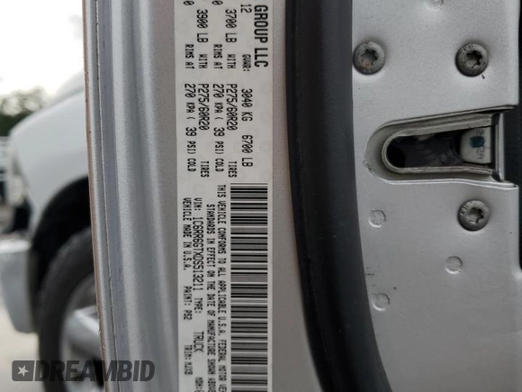 2013 Ram 1500 Big Horn z VIN 1C6RR6GTXDS513211, wystawiony jako Copart lot #54256515 z przebiegiem 186 603 mil mil oraz Szkoda całkowita • Salvage title. Historia ofert i sprzedaży dostępna na DreamBid. Obrazek 12.